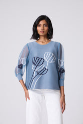 Nia Top - Cornflower Blue